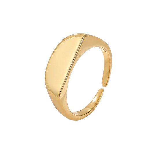 Ellie Half-Moon Shaped Simple Adjustable Ring