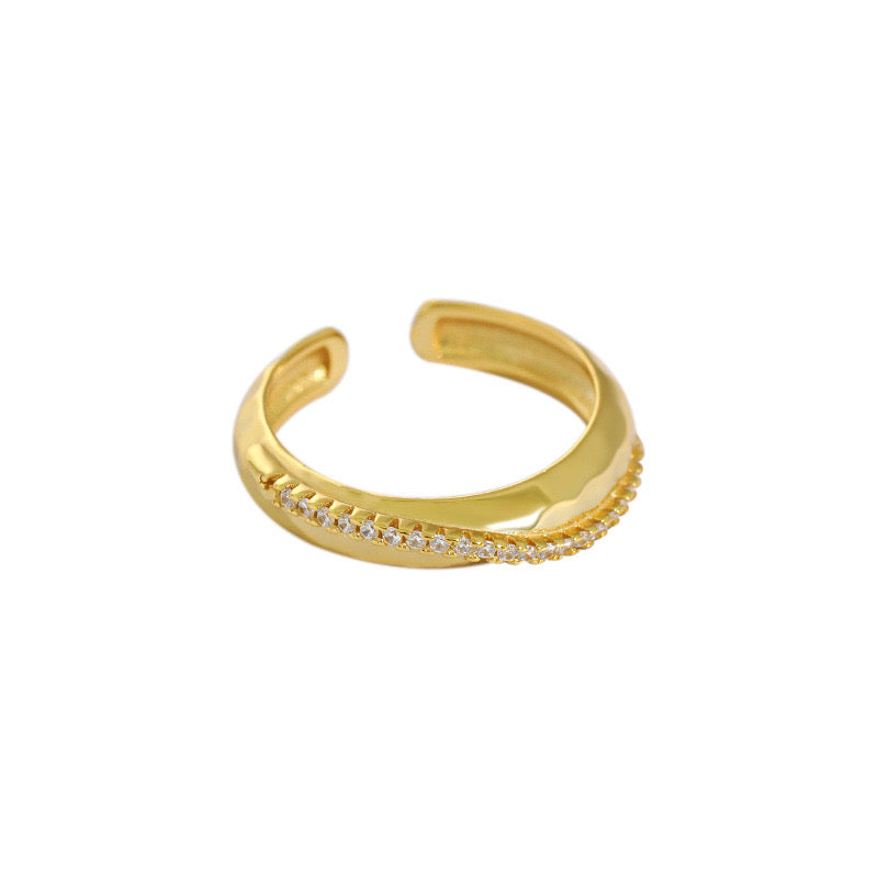 Marching Gems Gold Ring