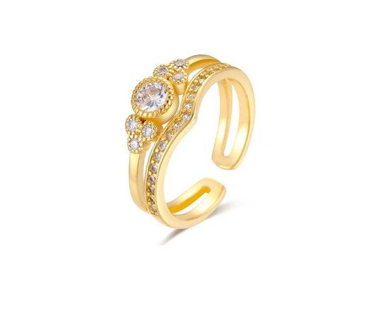 Kismet Cascade Gold Ring