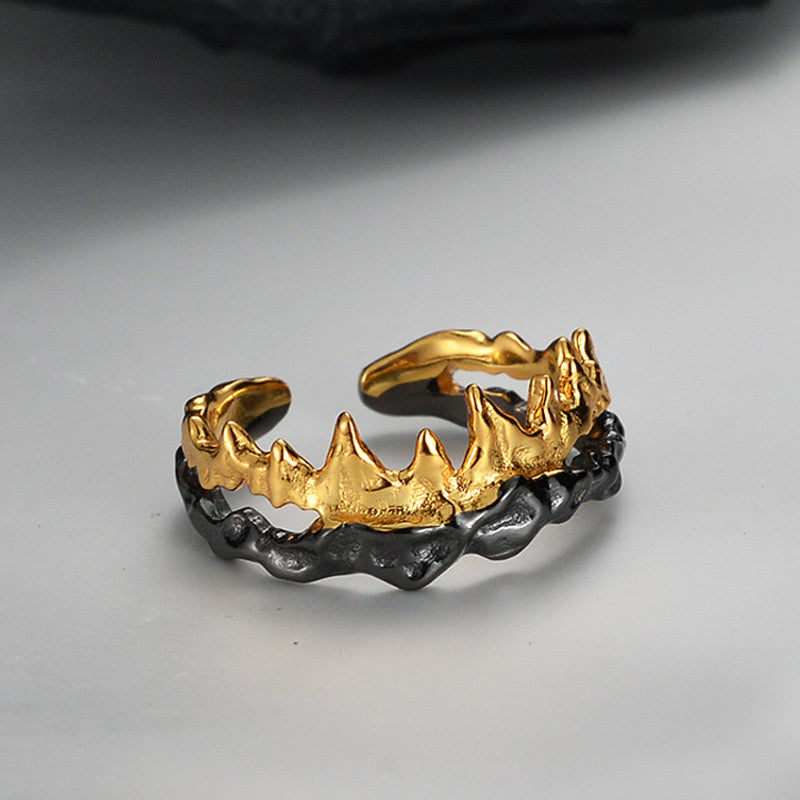 Adam & Eve Duotone Gold Ring